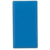 kompatible Ware Magnete blau, Kunststoff 2,8 x 5,5 x 0,75 cm, 10 St.