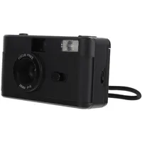 Homoyoyo Wiederverwendbare 35mm Filmkamera Mit Eingebautem Blitz Vintage Retro Schwarz Für Farb Und Schwarzweißfilm Ohne Batterie