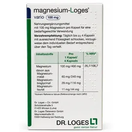 magnesium-Loges vario 100 mg Kapseln 180 St.