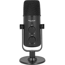 DeLock Multifunktionales Doppelkapsel USB Mikrofon mit 3,5 mm Klinken