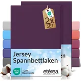 Etérea, Fixleintuch, Jersey Fixleintuch 2er Set (180 x 200 cm, 200 x 200 cm)
