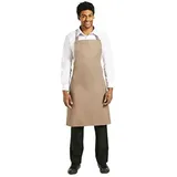 Whites Chefs Clothing Gastronoble Whites Latzschürze, aus Polybaumwolle hellbraun,