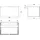 EMCO Waschtischunterschrank 808 x 44 x 52 cm Schwarz