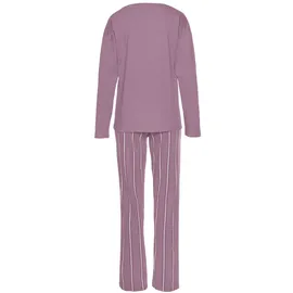 VIVANCE DREAMS Damen Pyjama mauve gestreift Gr.36/38