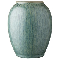 BITZ 872901 Vase Vase in ovaler Form Steingut Grün
