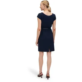 Betty & Co Etuikleid mit Gürtel Blau 34