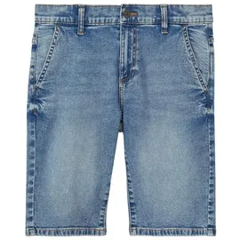 s.Oliver Regular Fit Jeansshorts aus Baumwoll-Mix Modell 'PETE', Blau, 164