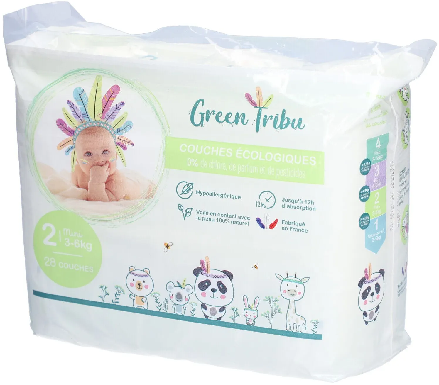 Green Tribu Öko-Windeln 2 mini 3-6 kg