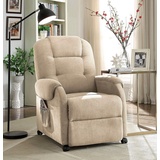 ATLANTIC home collection Relaxsessel »Tobi«, beige