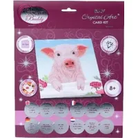 Craft Buddy CCK-A100 - Crystal Art Card Kit, Pig