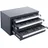 Vevor Bohrer-Spender-Schrank, Bohrer-Organizer mit drei Schubladen für 1 mm bis 13 mm, Bohrer-Spender-Organizer aus Stahl mit Etiketten, Stapelbarer Bohrer-Spender zur Bohrer-Aufbewahrung