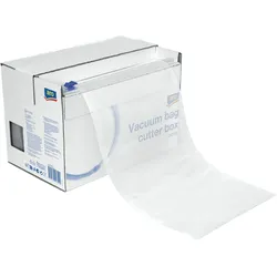 aro Geprägte Vakuumbeutel CB2045 im Karton mit Schneidevorrichtung, PA / PE, 15,6 x 27,2 x 17,8 cm, 75 μm, transparent