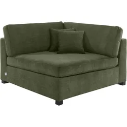 Sofa "Skara XXL", grün, B:130cm H:86cm T:130cm, 100% Polyester, GUIDO MARIA KRETSCHMER HOME & LIVING, Sofas, Sofa-Element, Eckelement zur individuellen Polstergarnitur-Gestaltung