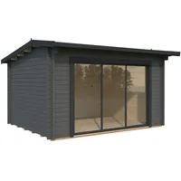 Palmako Gartenhaus Ines 11,1 m2 Slide Plus mit Isolierglas-Schiebetür