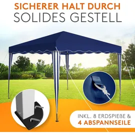 Kronenburg Handel Faltpavillon 3,00 x 3,00 m blau