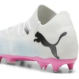 Puma Future 7 Match MxSG Soccer Shoe, White Black-Poison Pink, 41 EU