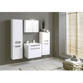 Held Siena Seitenschrank 40 x 154 x 27 cm Weiß/Braun