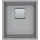 Franke KUBUS 2 1 Becken rechts Keramik Steingrau Druckknopfventil 410 x 460 mm