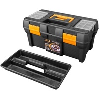 VidaXL Werkzeugbox Werkzeugkoffer 450x240x210 mm PP (1 St) schwarz
