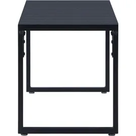 furnicato Gartenbank 120,5 x 45 x 40 cm Schwarz
