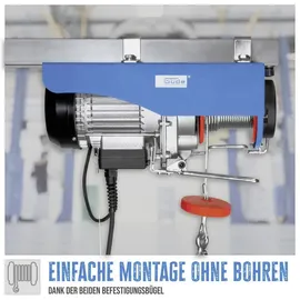 Güde Seilzug Aluminium/Stahlblech/Aludruckguss 12 m blau