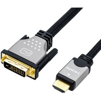 Roline DVI HDMI ST/ST, schwarz silber,