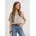 Kurzarmbluse Beige 36