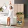 Relaxdays Regal Bambus mit Korb, 3 Ablagen, Holz Standregal, Badregal, Faltbox, HxBxT: 80 x 42 x 29 cm, natur braun,