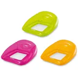 Intex Transparente Lounges, transparentes Grün-, Orange- und Rosa-Farbsortiment, unaufgeblasene Größe: 104 cm x 102 cm (56802NP)