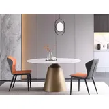 JVmoebel Esstisch Luxus Tische Esstisch Möbel Säule Tisch Marmor Stil Esstische (Esstisch), Made in Europa weiß