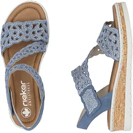 Rieker Keilsandalette Damen Blau 43