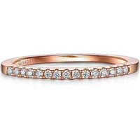 LuxusKollektion Verlobungsring Moissanit Verlobungsring Ehering Rosegold Bandring Partnerring