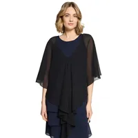 Vera Mont Chiffonstola mit Volant", in schwarz, M