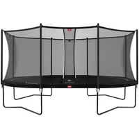 Berg Toys Trampolin oval 520 x 345 cm inkl. Sicherheitsnetz Schwarz