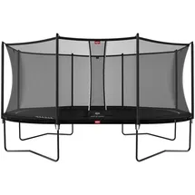 Berg Toys Trampolin oval 520 x 345 cm inkl. Sicherheitsnetz Schwarz