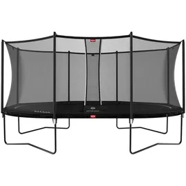 Berg Toys Trampolin oval 520 x 345 cm inkl. Sicherheitsnetz Schwarz