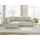 s-style möbel Ecksofa Alma Beige Cord - Ottomane links