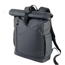 Troika Roll Top Rucksack TROIKA BLACK ROLL TOP