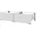ML-Design Doppel Waschmaschinen Untergestell mit 2 Schubladen, Weiß, 128x53,5x31,5 cm
