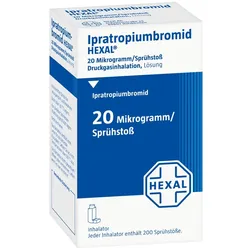 IPRATROPIUMBROMID HEXAL 20 Mikrogramm/Sprühstoß 3X10 ml