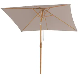 Sekey Sonnenschirm 300 x 200 cm Holzoptik