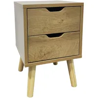 Hti-Living Nachtschrank 2 Schubladen Thekla 2945