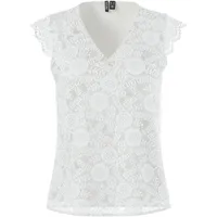Pieces Pcolline SL LACE V-NECK TOP Noos - XS