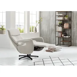 die planbar Relaxsessel DIE PLANBAR "MP-RS18073", beige (longlife easy ecru), B:71cm H:110cm T:83cm, 100% Polyester, Sessel, Relaxsessel, 360 drehbar, inkl. man. Kopfpolsterverstellung u. Relax-Funktion