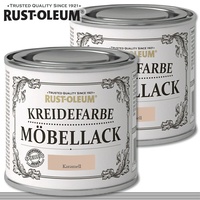 Rust-Oleum 2x 125 ml Kreidefarbe Möbellack Karamell Shabby Chic Chalky Rustoleum