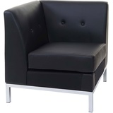 Mendler Sessel HWC-C19, Modular-Sofa Eckteil ohne Armlehnen, erweiterbar Kunstleder ~ schwarz