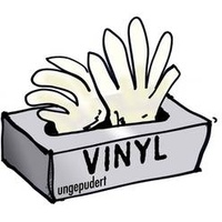 L+D 14695-8 100 St. Vinyl Einweghandschuh Größe (Handschuhe): 8, M