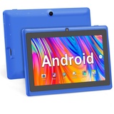 Haehne 7 Zoll Tablet PC, Android 5.0, A33 Quad Core, 1GB RAM 8GB ROM, Dual Kameras, WiFi, Bluetooth, für Erwachsener Kinder, Blau