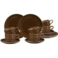 SELTMANN WEIDEN Terra Kaffeeservice 18-tlg. erdbraun