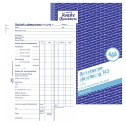 AVERY Zweckform Formularbuch Reisekostenabrechnung pro Reise DIN A5 1x 50 Seiten